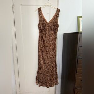 American Eagle Leopard Slip Dress / Sz L